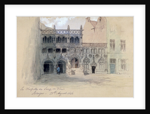 La Chapelle du Sang de Dieu, Bruges by Sir John Gilbert