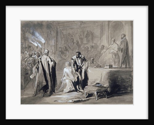 Othello and Desdemona before the Senate by Sir John Gilbert