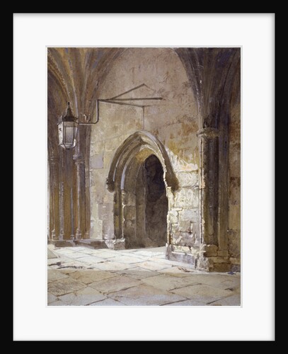 Entrance to the cloisters from Dean's Court, Westminster Abbey, London by John Crowther