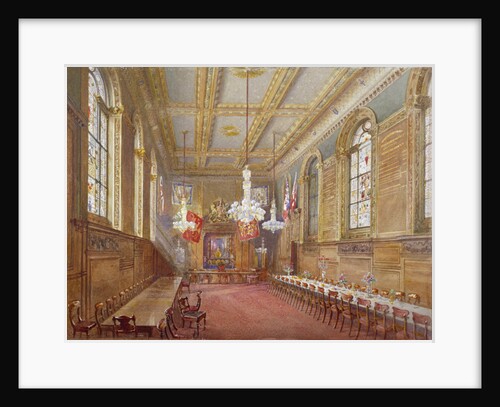 Interior of the Vintners' Hall, Upper Thames Street, London by John Crowther