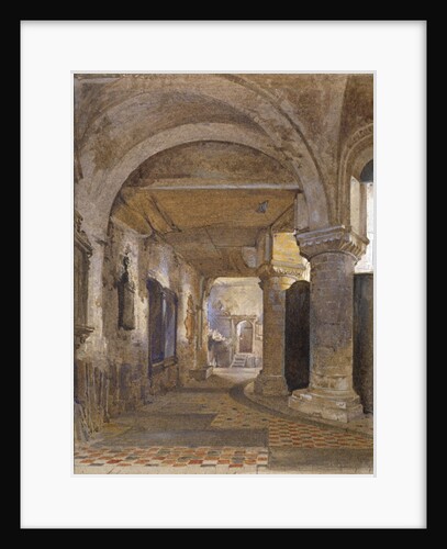Interior of St Bartholomew's Priory, Smithfield, City of London by John Crowther
