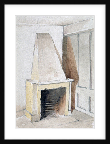 Fireplace in one of the top rooms, no 21 Austin Friars Street, City of London by John Crowther
