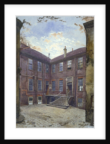 View of an old house in Great Winchester Street, City of London by John Crowther