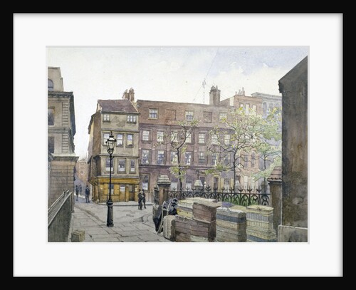 View of buildings in Great St Helen's, City of London by John Crowther