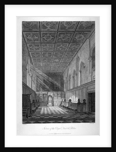 Interior view of Lambeth Palace chapel, London by Bartholomew Howlett