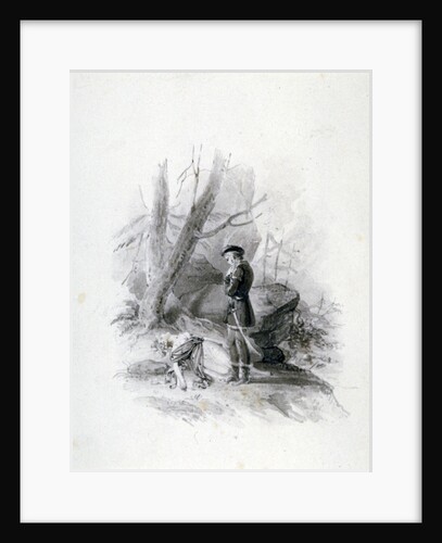 Fitz-James and the dying Blanche of Devan by Henry Corbould