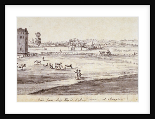 View from Lady Kaye's Dressing Room at Marylebone by Samuel Hieronymus Grimm