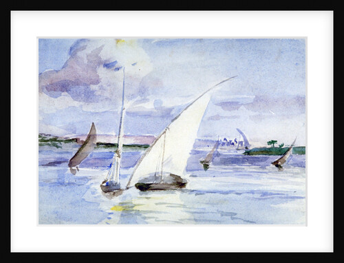 A Lake with Sailing Boats by Anna Lea Merritt