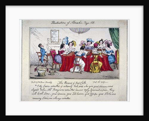 The board of Red cloth, City ladies admitted if extreemly Rich... by SW Fores