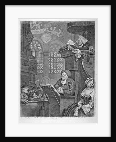 The sleeping congregation by William Hogarth