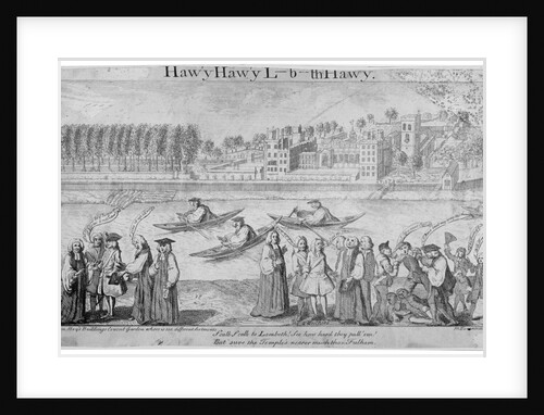 Bishops rowing on the River Thames, London by M Bavavinet