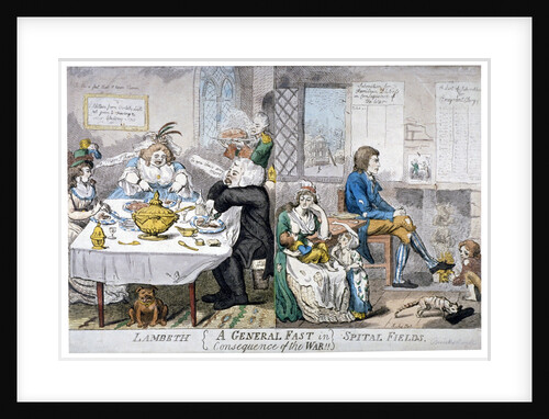 A General Fast in consequence of the War!! by Isaac Cruikshank