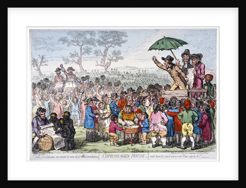 Election fair, Copenhagen Fields, London by James Gillray