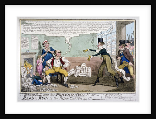 Johnny Bull and his forged notes!!! by George Cruikshank