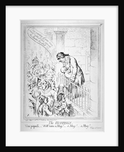 The Hustings. Vox populi, We'll have a mug! a mug! a mug! by Anonymous