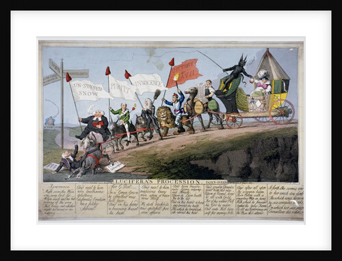 Queen Caroline's procession by Anonymous