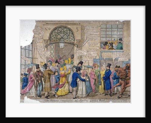 The moving panorama, or Spring Garden rout... by Anonymous