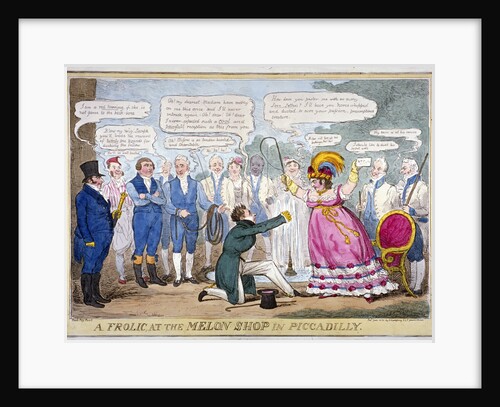 A frolic at the melon shop in Piccadilly by Isaac Robert Cruikshank