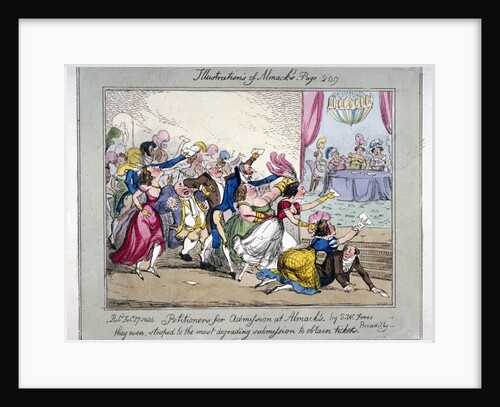 Scene at Almack's Assembly Rooms, London by Anonymous