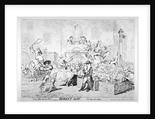 Every man has his price - Sir Rt Walpole, Market day, Sic itur ad astra by Anonymous