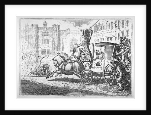 Malagrida driving post by James Gillray