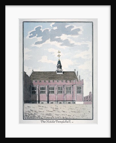 View of the north side of Middle Temple Hall, London by Anonymous