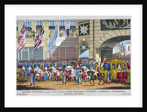 Royal procession passing Temple Bar, London by Anonymous