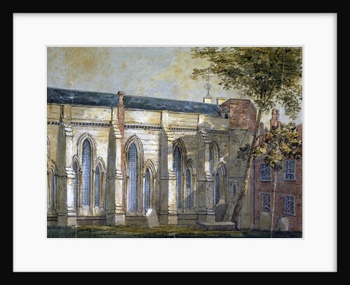 View of Temple Church, London by William Pearson