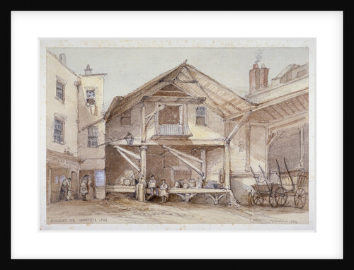 Blossoms Inn, Lawrence Lane, City of London by Thomas Colman Dibdin