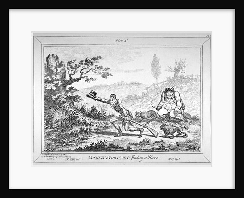 Cockney-sportsmen finding a hare by James Gillray