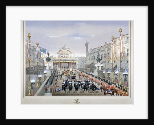 Royal reception on London Bridge by Anonymous