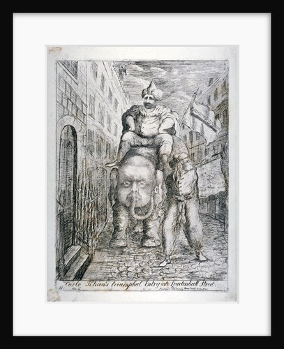 Carlo Khan's triumphal entry into Leadenhall Street by James Sayers