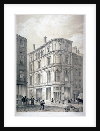 Dunstan House, on the corner of Fleet Street and Whitefriars Street, City of London by G Moore
