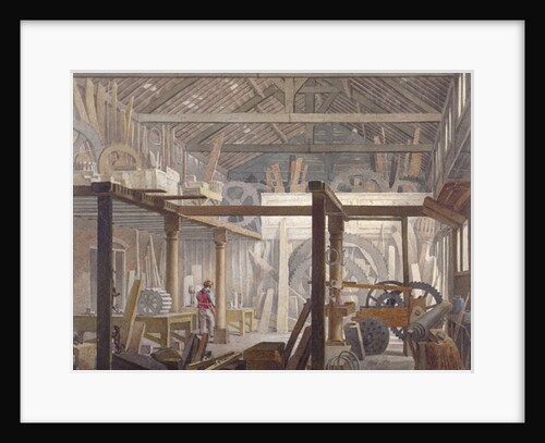Interior of John Bunyan's meeting house in Zoar Street, Southwark, London by Robert Blemmell Schnebbelie