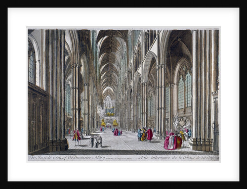 Interior of Westminster Abbey, London by Anonymous