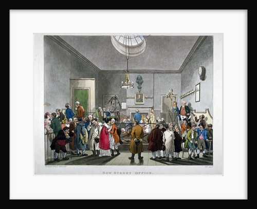 Bow Street Police Court, Westminster, London by Augustus Charles Pugin