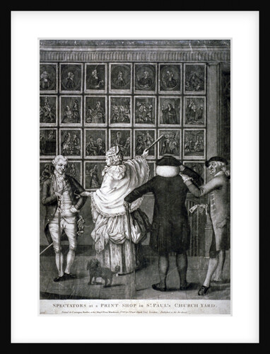 Spectators at a print shop in St Paul's Church Yard by Anonymous