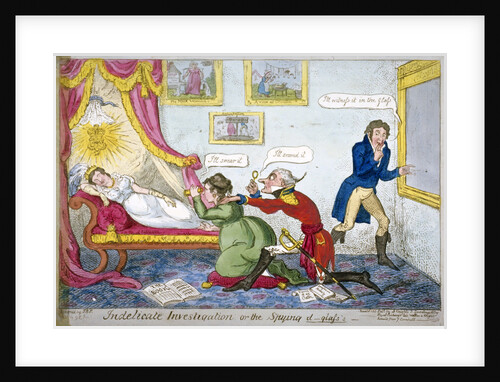 Indelicate Investigation or the Spying D-glass's by George Cruikshank