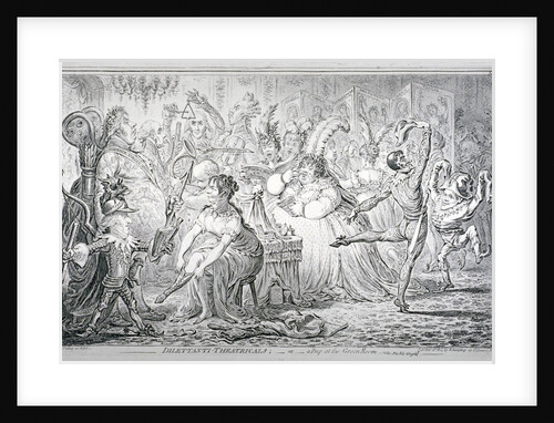 Dilettanti-theatricals; or a peep at the Green Room by James Gillray