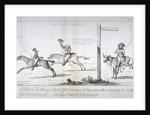 Westminster Races... by Isaac Cruikshank