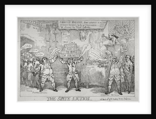 The State Auction by Thomas Rowlandson