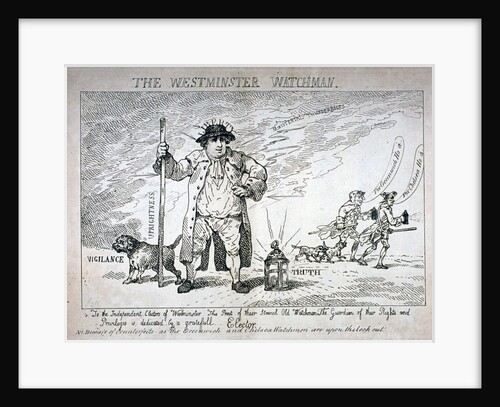 The Westminster Watchman by Thomas Rowlandson