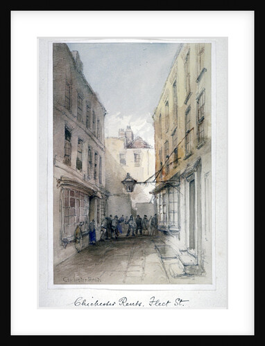View in Chichester Rents, Fleet Street, City of London by Thomas Colman Dibdin