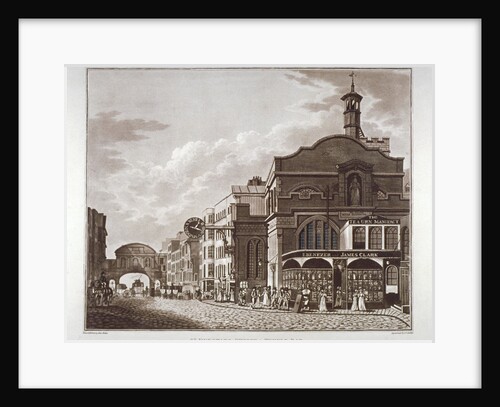 Fleet Street from St Dunstan in the West to Temple Bar, City of London by John Hickin
