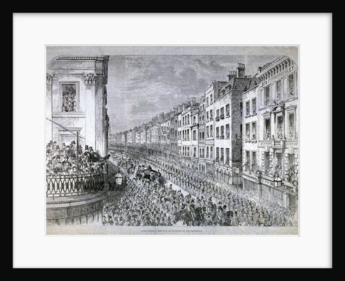 Fleet Street - the Civic Authorities in the Procession, City of London by Anonymous