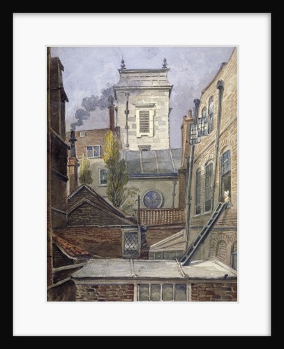 The tower of the Church of St George Botolph Lane, City of London by George Shepheard