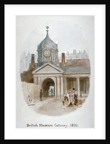 Gateway to the old British Museum (Montague House), Bloomsbury, London by James Findlay
