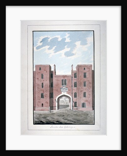 View of Lincoln's Inn Gateway, Holborn, London by Anonymous