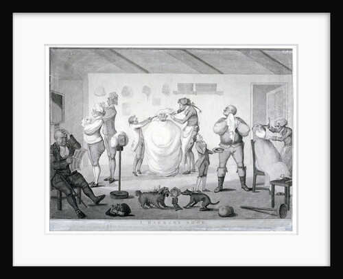 A barber's shop by Anonymous