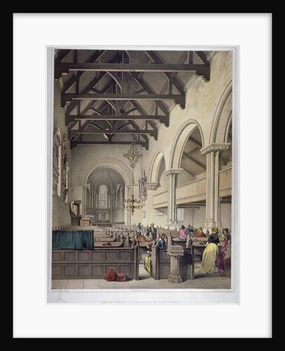 Interior view of St Leonard's Church, Bromley-by-Bow, London by George Hawkins